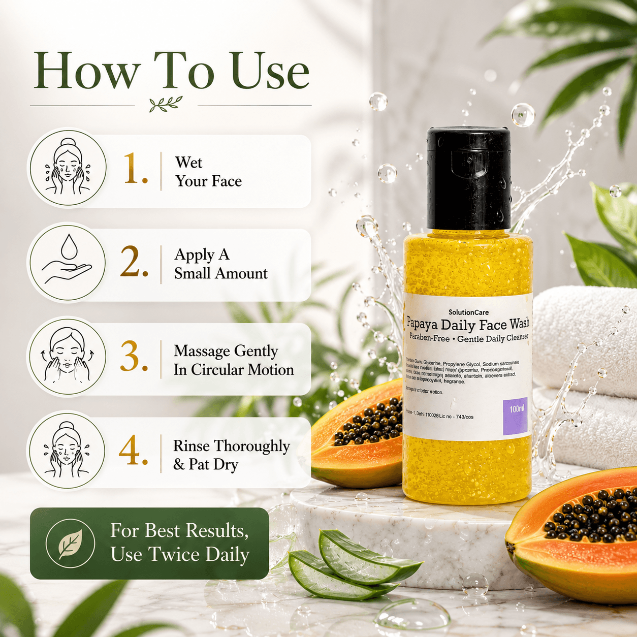 Papaya Daily Face Wash