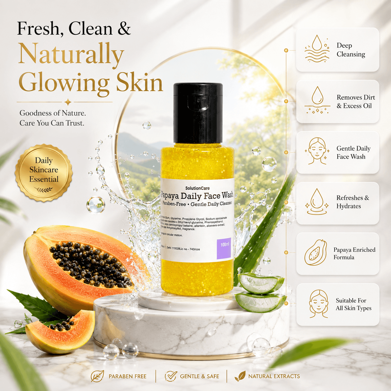 Papaya Daily Face Wash
